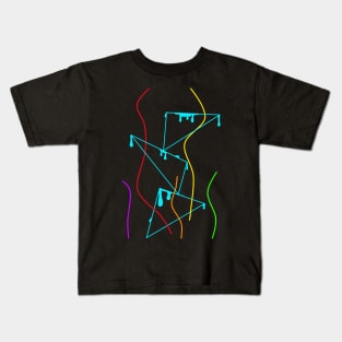 painted triangles Kids T-Shirt